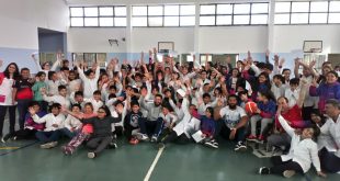 Jugadores de Hispano Americano visitaron la EPP N° 44